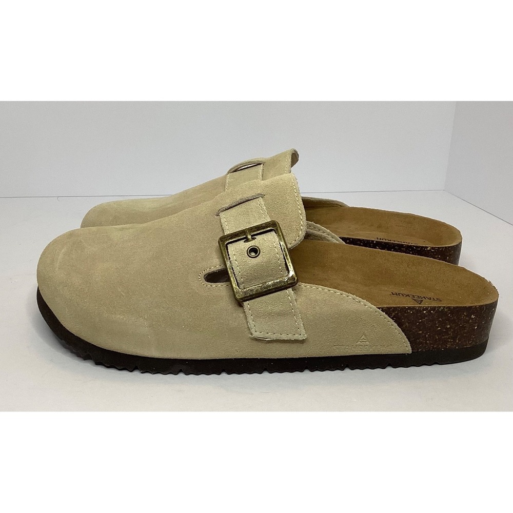 Staheekum Crescent Slip On Clogs Water Repellent Tan Womens Size 9 NEW